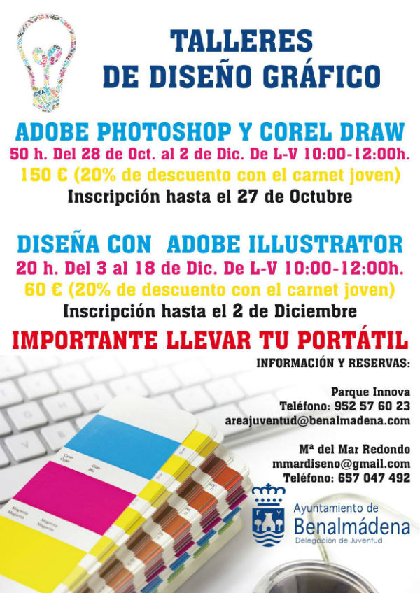 Juventud ofrece dos nuevos talleres especializados de diseño gráfico