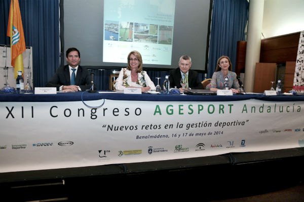 La alcaldesa inaugura el XII Congreso Agesport Andalucía 'Nuevos retos en la gestión deportiva'