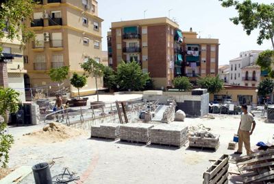 Obras de mejora en la Plaza de Las Flores