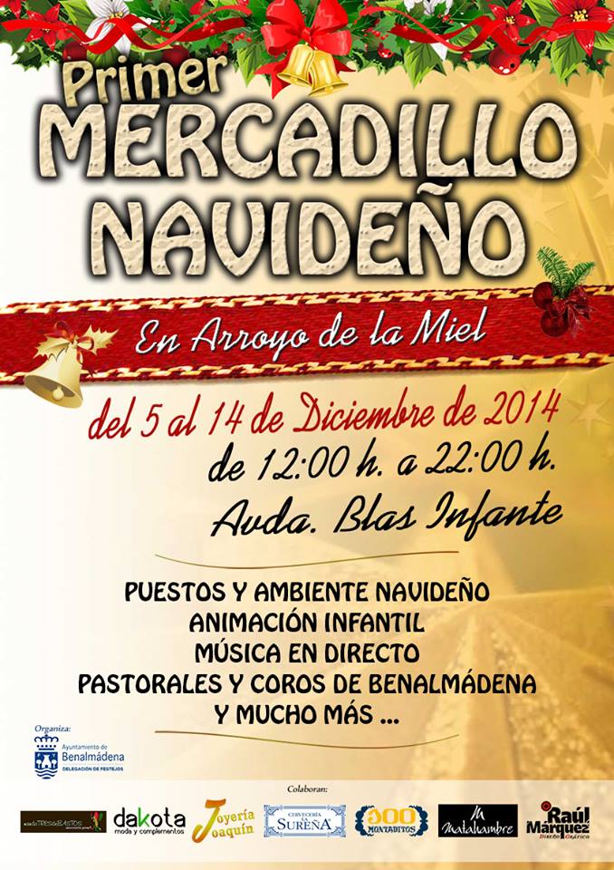 La calle Blas Infante de Arroyo de la Miel acogerá a partir del próximo viernes el I Mercadillo Navideño