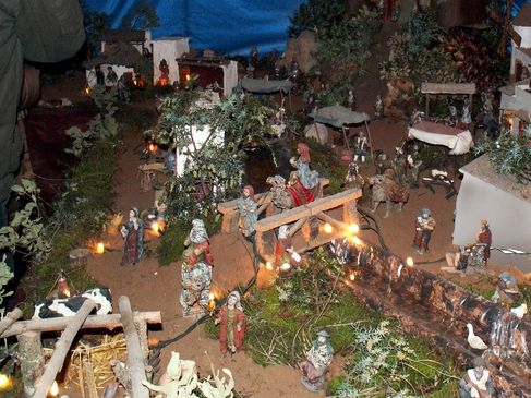 Visitas al Belén municipal