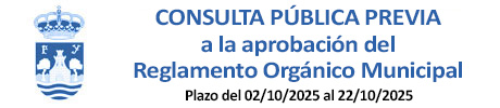 Consulta pública previa a la aprobación del reglamento orgánico municipal
