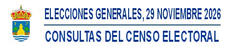 Consultas censo electoral Elecciones Generales