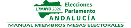Manual para miembros de mesas electorales - Elecciones Andalucía 2026