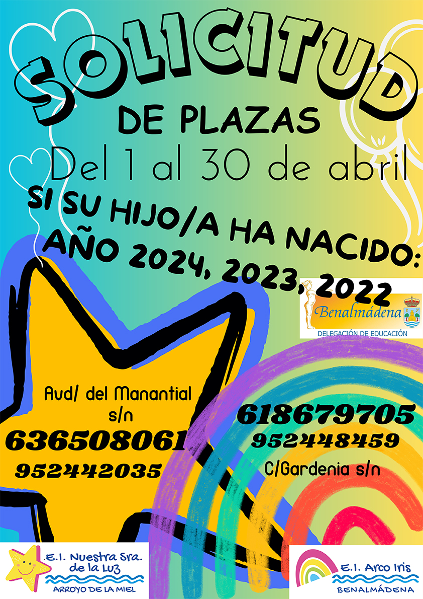 Anuncio Solicitud Plazas 2023-2024