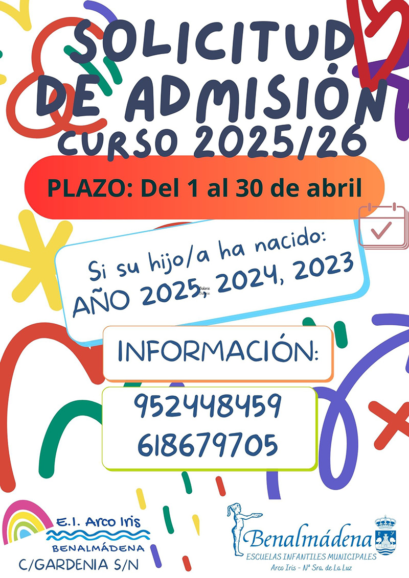 Anuncio Solicitud Plazas 2025-2026