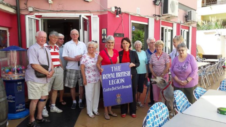 The Councillor for foreign residents, Ana Scherman, visited Royal British Legion and Age Care Association.