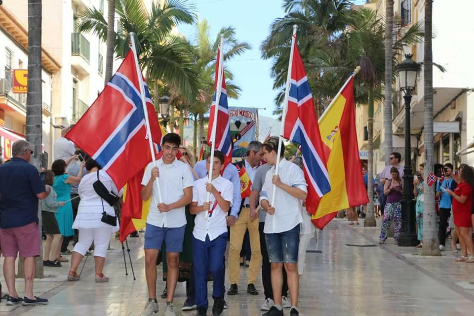 Norwegian National Day celebration in Arroyo de la Miel