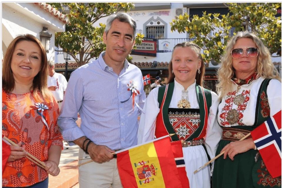 Norway's National Day returned to the streets of Arroyo de la Miel
