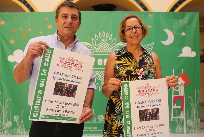EL PARQUE DE LA PALOMA SERÁ ESCENARIO DE UN CONCIERTO DE GRANADA BRASS EL PRÓXIMO LUNES 27 DE AGOSTO