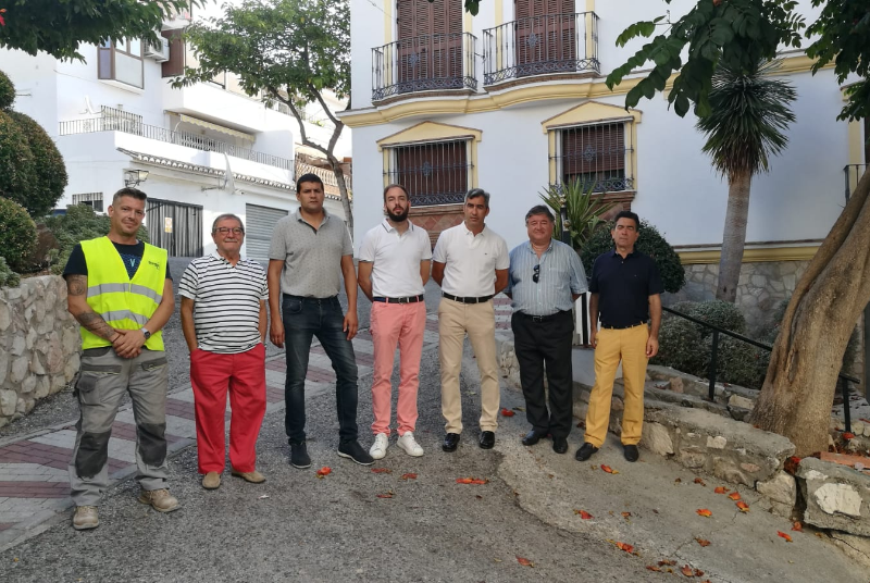 Comienzan las obras de remodelación en Calle Cataluña y Pasaje del Potro en Benalmádena Pueblo.