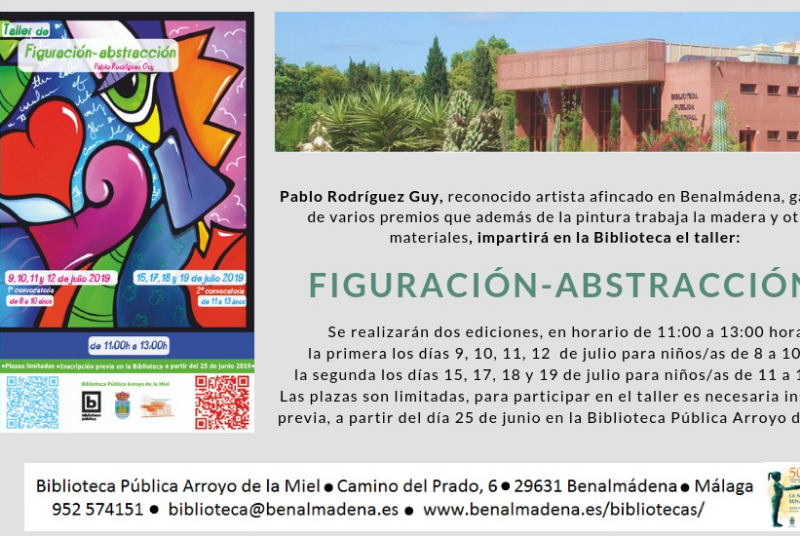 LA BIBLIOTECA DE ARROYO DE LA MIEL ORGANIZA UN TALLER PICTÓRICO SOBRE FIGURACIÓN Y ABSTRACCIÓN