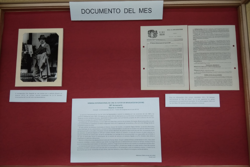 LA BIBLIOTECA PÚBLICA ARROYO DE LA MIEL SELECCIONA ‘MUERTE EN VENECIA’ DE LUCHINO VISCONTI COMO ‘DOCUMENTO DEL MES’