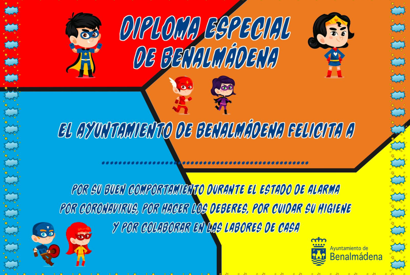 EL AYUNTAMIENTO FELICITA “A LOS NIÑOS Y NIÑAS DE BENALMÁDENA POR SU BUEN COMPORTAMIENTO DURANTE EL ESTADO DE ALARMA”
