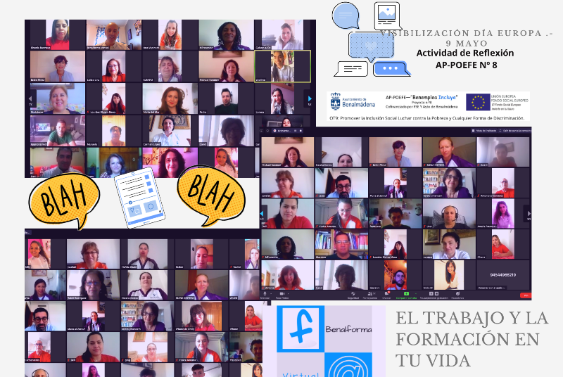 BENEMPLEA INCLUYE’ CELEBRA UNA ACTIVIDAD GRUPAL DE MANERA VIRTUAL CON MOTIVO DEL DÍA DE EUROPA