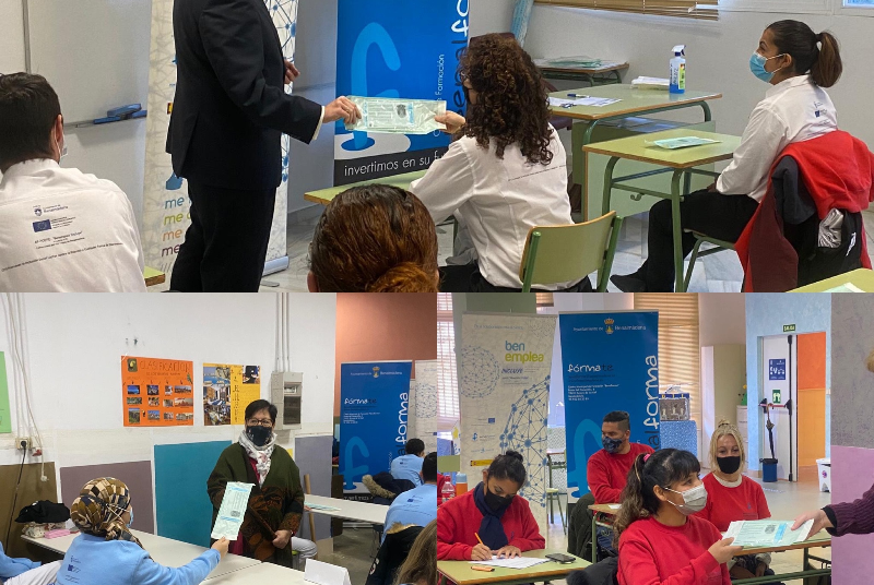 EL AYUNTAMIENTO REALIZA UNA ENTREGRA GRATUITA DE MASCARILLAS AL ALUMNADO DEL PROYECTO ‘BENEMPLEA INCLUYE’