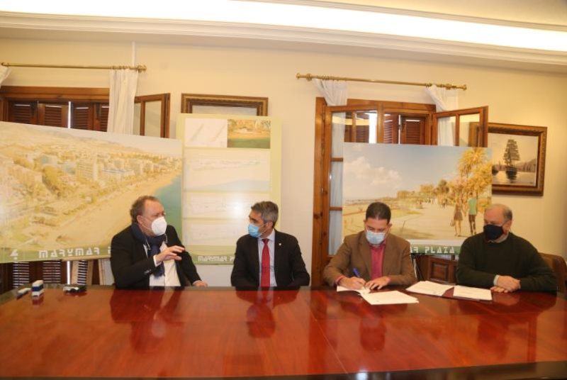 EL AYUNTAMIENTO FIRMA EL CONVENIO PARA LA CONCESIÓN DEMANIAL DEL SUBSUELO PARA LA CREACIÓN DEL APARCAMIENTO DE ‘MARYMAR PLAZA’