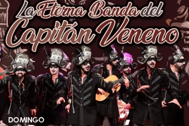 EL AUDITORIO MUNICIPAL ACOGERÁ LA ACTUACIÓN DE LA ETERNA BANDA DEL CAPITÁN VENENO EL DOMINGO 12 DE SEPTIEMBRE