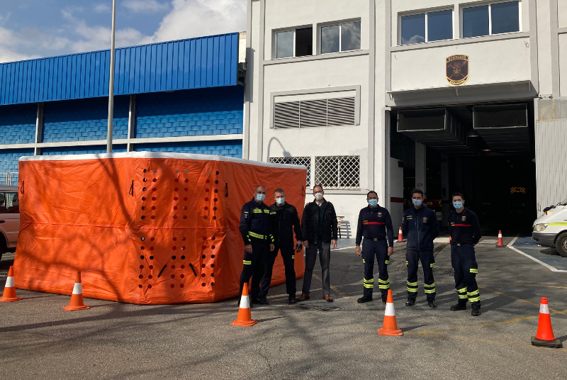 BOMBEROS REFUERZAN SU EQUIPAMIENTO DE RESCATE CON LA ADQUISICIÓN DE UN COLCHÓN DE SALTO  