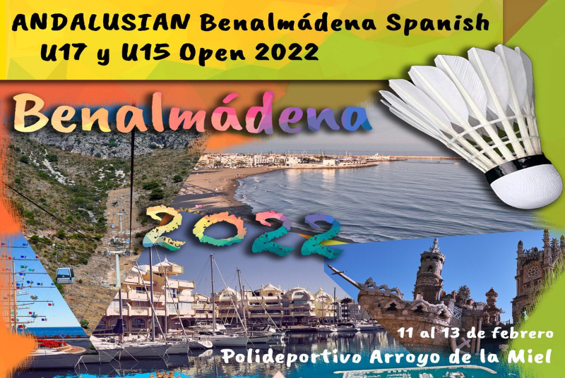 EL POLIDEPORTIVO DE ARROYO DE LA MIEL ACOGERÁ EL ANDALUSIAN BENALMÁDENA SPANISH U15/U17 DE BADMINTON