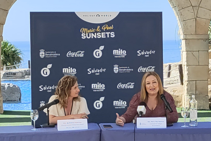 LA CONCEJALA PILAR RAMÍREZ PARTICIPA EN LA PRESENTACIÓN DE LOS ‘MUSIC&POOL SUNSETS’ DE HOLIDAY WORLD RESORT