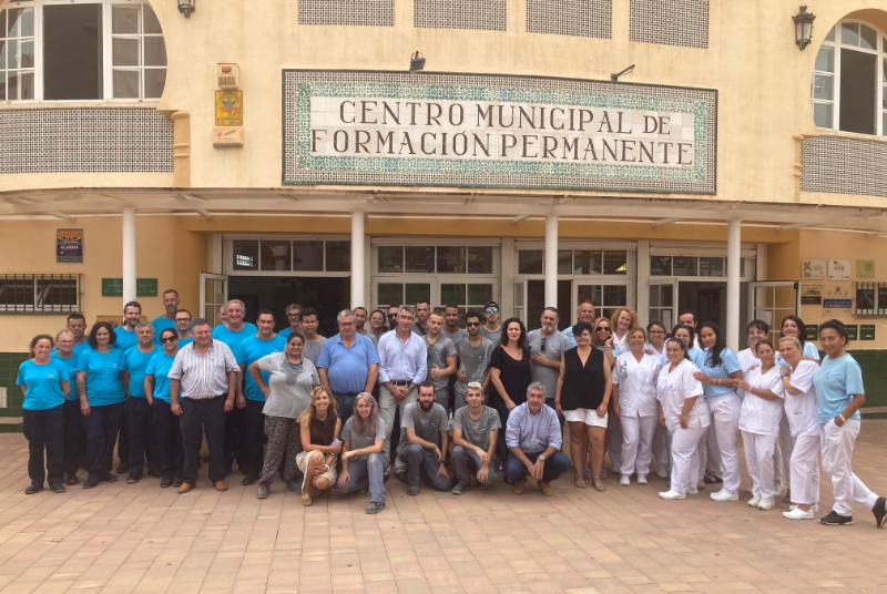 EL ALCALDE VÍCTOR NAVAS Y EL CONCEJAL DE EMPLEO VISITAN LOS DIVERSOS PROGRAMAS DE EMPLEO Y FORMACIÓN
