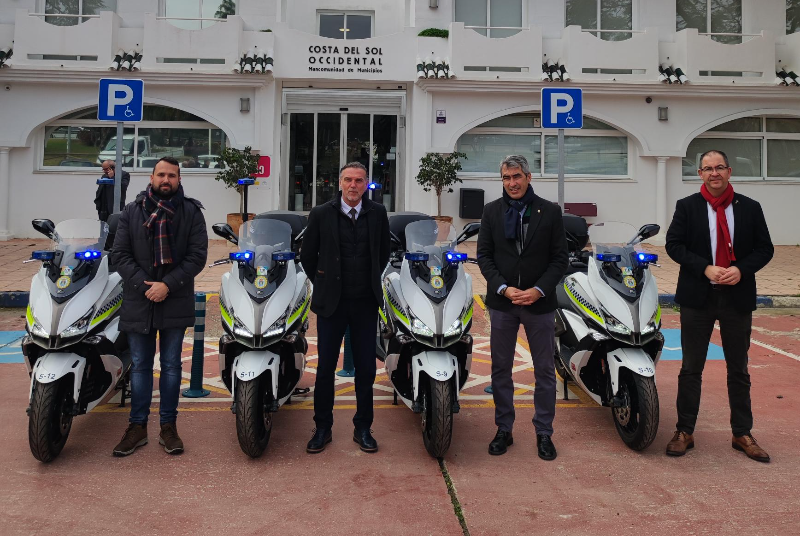 LA POLICÍA LOCAL REFUERZA SU PARQUE MÓVIL CON CUATRO NUEVAS MOTOS, CEDIDAS POR MANCOMUNIDAD