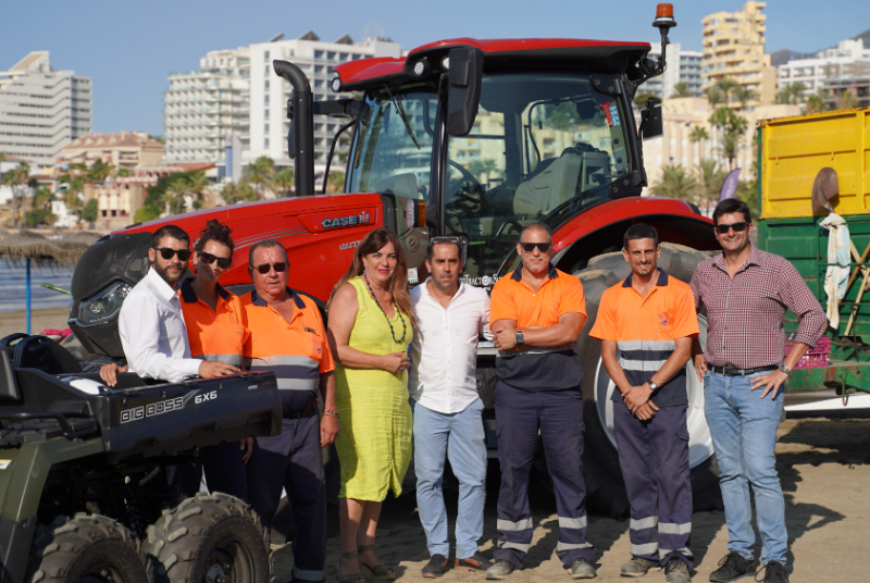 EL AYUNTAMIENTO MEJORA CON NUEVA MAQUINARIA LA RECOGIDA DE ALGA INVASORA EN LAS PLAYAS DE DIFICIL ACCESO EN BENALMADENA