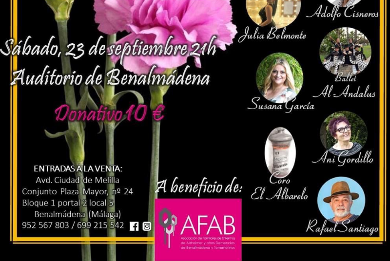 Benalmádena acogerá el espectáculo ‘Encuentros con la Copla’ con el objetivo de recaudar fondos para AFAB