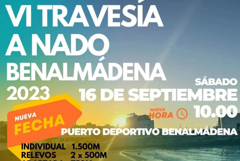 La VI Travesía a Nado del Club Triatlón de Benalmádena se celebrará este sábado a partir de las 10.00 de la mañana