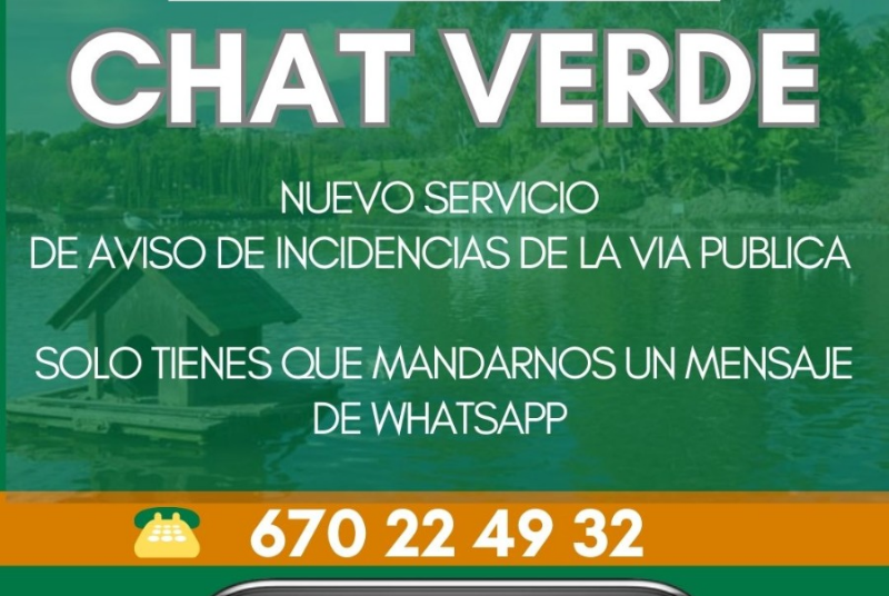 El Ayuntamiento habilita un canal directo de Whatsapp para que los vecinos puedan comunicar incidencias en vía pública 
