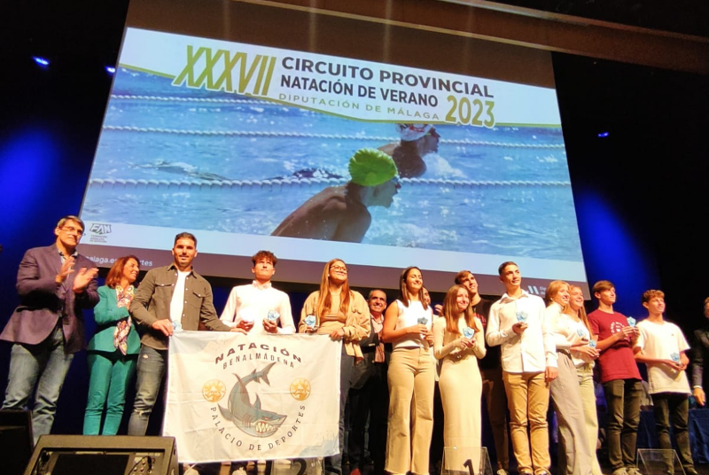 Benalmádena, presente en la Gala del Circuito Provincial de Natación de Verano de la Diputación de Málaga