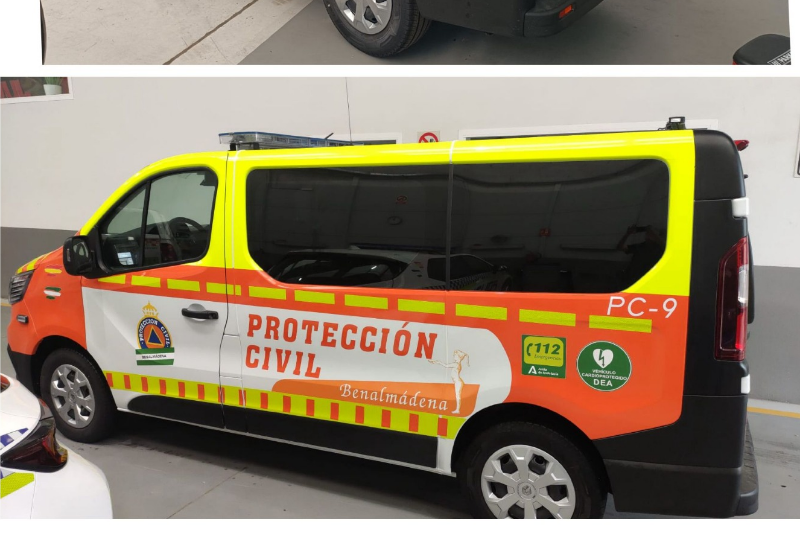El Ayuntamiento pone a punto los vehículos de Protección Civil para cumplir con la normativa de Seguridad, haciéndolos más visibles y reflectantes de noche y en grandes eventos
