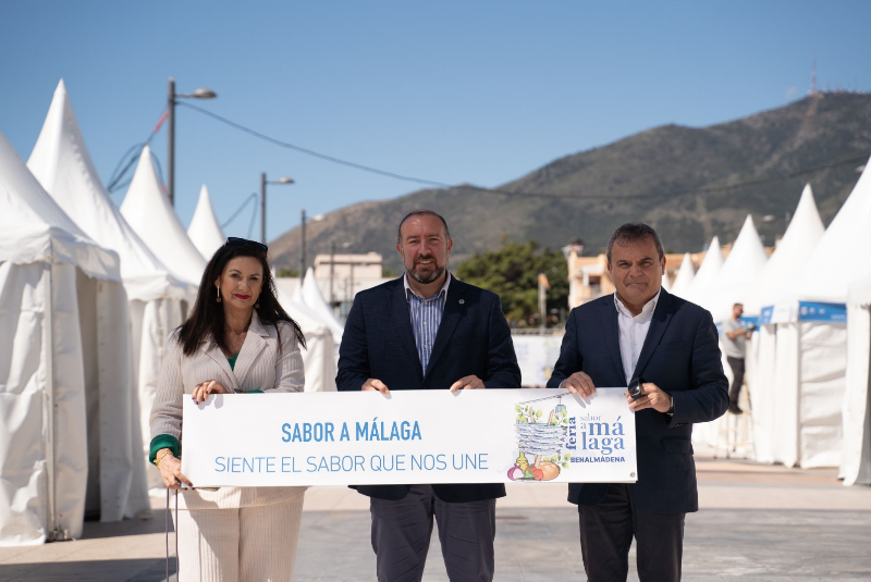 Ayuntamiento y Diputación ultiman la primera Feria Sabor a Málaga en Benalmádena, que se celebrará en la céntrica plaza de Pueblosol este fin de semana