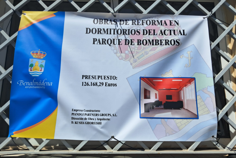 Avanzan las obras de acondicionamiento de las dependencias del Servicio de Bomberos, con una inversión superior a los 125.000 euros