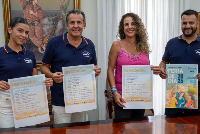 La Feria de Día de Benalmádena Pueblo se celebrará del 15 al 17 de agosto y refuerza su apuesta por el ambiente popular y familiar