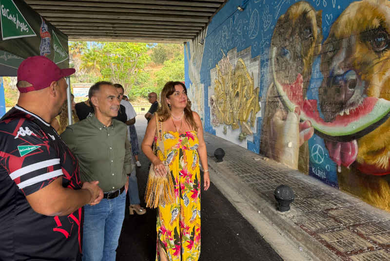 La Liga Nacional de Grafiti llena de color el túnel de Torrequebrada y premia a la artista K-Lina como ganadora de la edición de Benalmádena