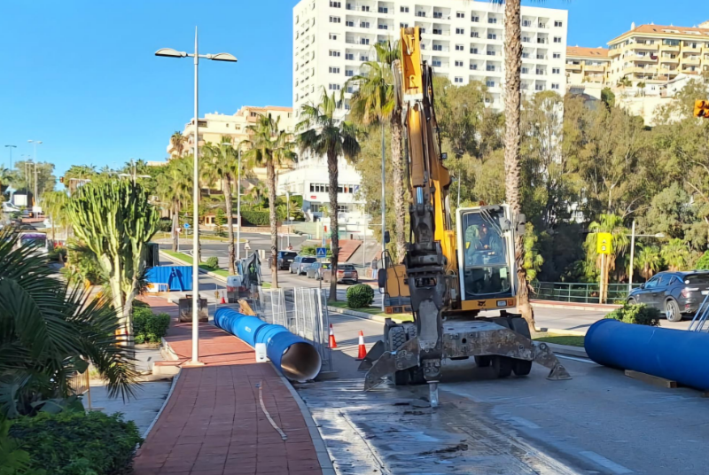 Comienzan las obras del primer del tramo de la autovía del agua entre Benalmádena y Torremolinos