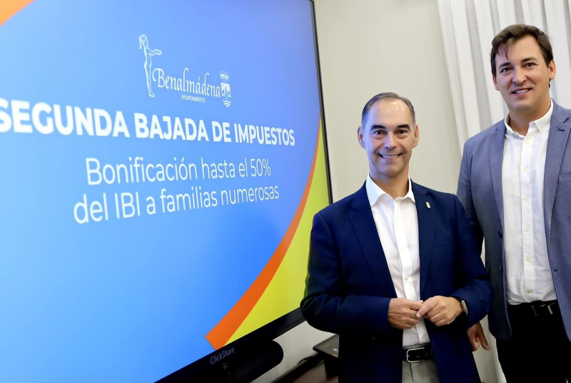 El Ayuntamiento ahorra a los benalmadenses más de 4,5 millones de euros en impuestos y tasas durante el actual mandato