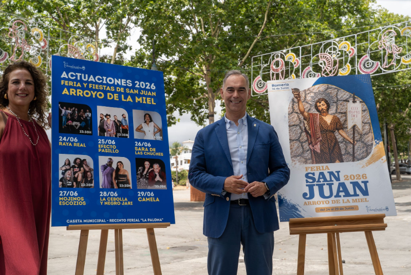 El Ayuntamiento presenta el cartel y las actuaciones estelares de la Feria y Fiestas de San Juan 2026