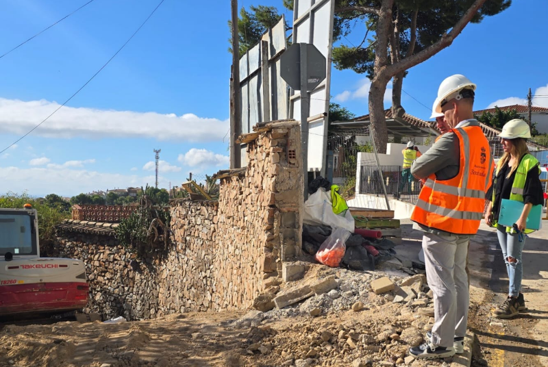 Las obras de ampliación de la avenida Retamar avanzan con el objetivo de mejorar la accesibilidad y ampliar el espacio peatonal