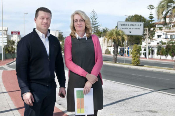 El Ayuntamiento logra un acuerdo para que los vecinos de Torremuelle cuenten con una parada de autobús en la ruta que va de Málaga a Marbella