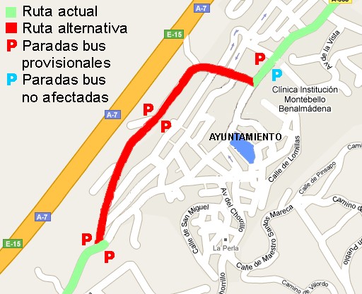 Modificación en recorrido autobuses