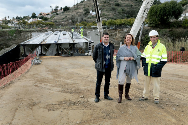 Las obras de construcción del puente de la Viñuela alcanzan su ecuador