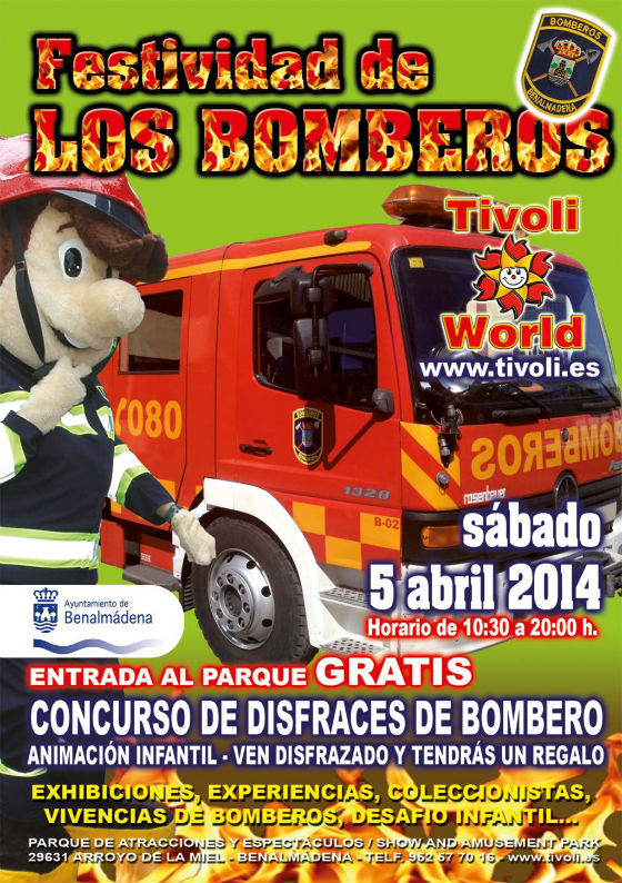 El parque de atracciones Tívoli World acogerá el próximo sábado la celebración con motivo de la festividad de los bomberos