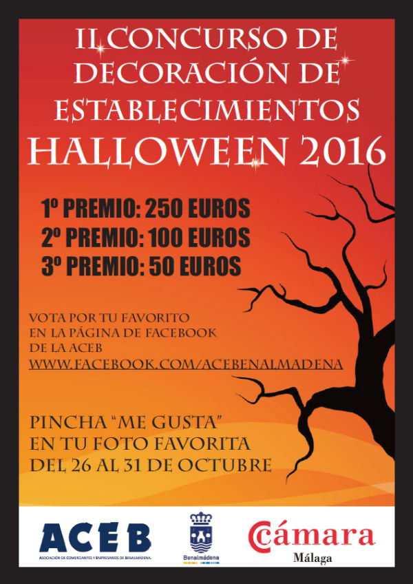 La ACEB convoca el II Concurso de Decoración de Establecimientos Halloween, con 400 euros en premios