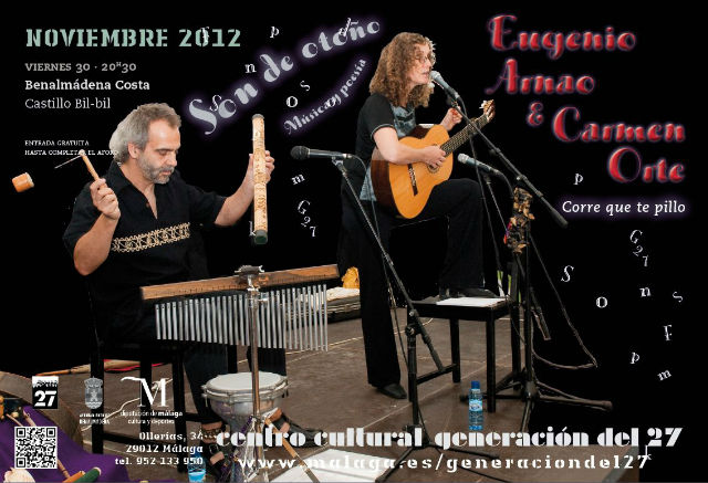 Los benalmadenses tienen este viernes una cita con la música y la poesía de Eugenio y Carmen Orte