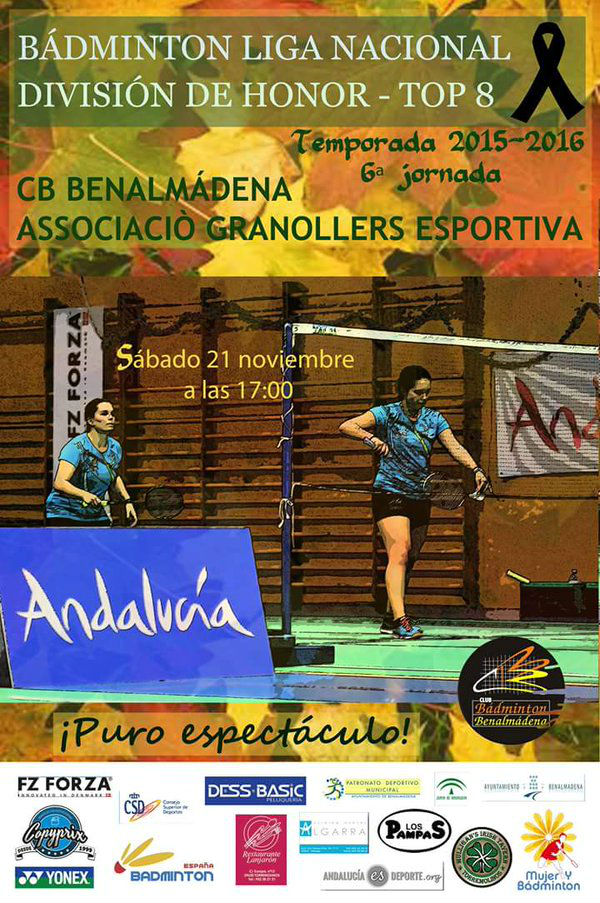 El Bádminton Benalmádena afronta su último partido en casa de la primera vuelta
