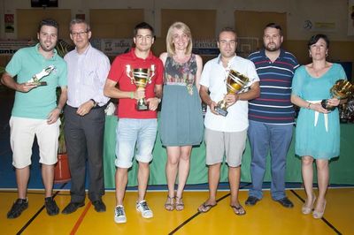 La Alcaldesa Preside la Entrega de Trofeos de las Competiciones Locales Celebradas con Motivo de la Feria de San Juan 2012.