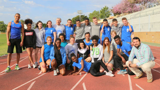 Primera visita de deportistas belgas a Benalmádena